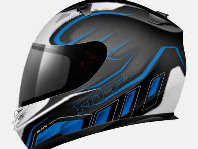MT Helmets Blade SV ALPHA gloss black-white-blue