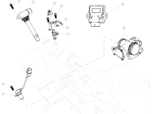 Инжектор, котушка зажигания AT5L