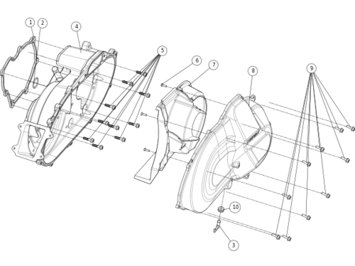 Крышки вариатора AT5L