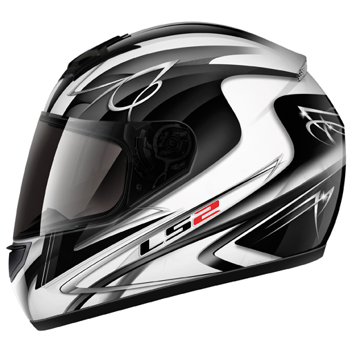 LS2 FF352 DIAMOND - бело-черный