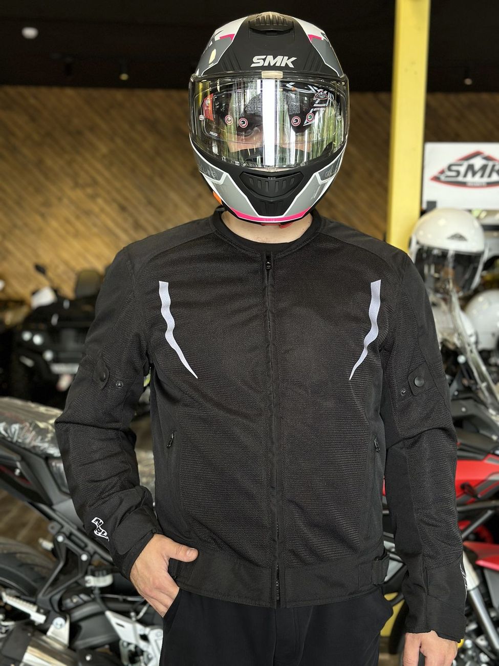 Куртка мужская в сетку NORU (с внутренней водонепроницаемой подкладкой)